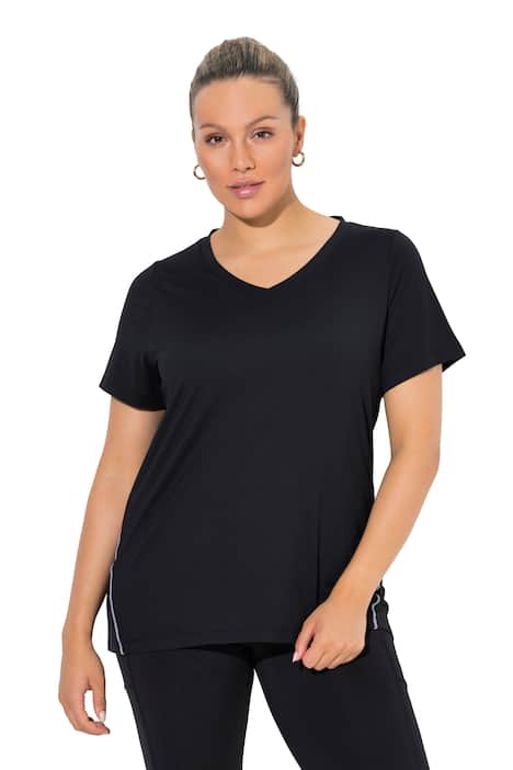 Funkční rtičko, Slim, výstřih do V, krátké rukávy, recyklovaný materiál