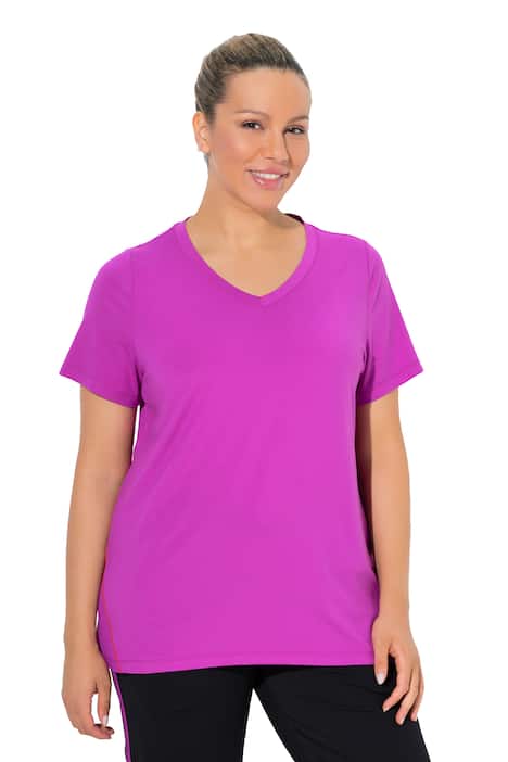 Funkční rtičko, Slim, výstřih do V, krátké rukávy, recyklovaný materiál