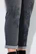 Boyfriend-Jeans, Blüten, Ziersteine, Stretch