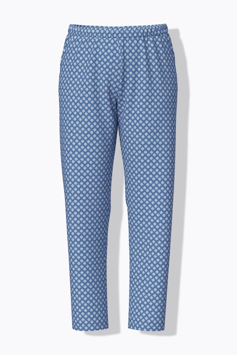 Pyjama, met patroon, ronde hals, korte mouwen, zakken