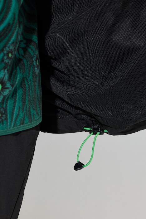 Funktionsjacke, Kapuze, oversized, Fledermaus-Ärmel