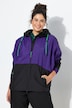 Funktionsjacke, Kapuze, oversized, Fledermaus-Ärmel