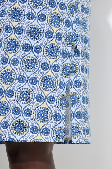 Lot de 2 grands T-shirts/chemises de nuit, col rond/en V et manches courtes