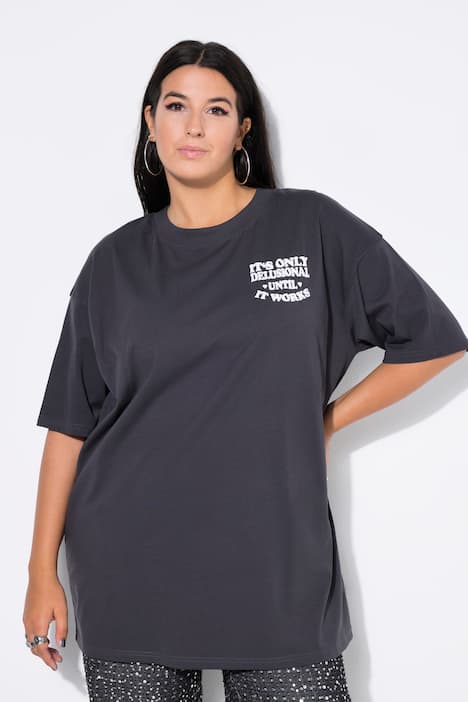 T-paita, oversized, tekstipainatus