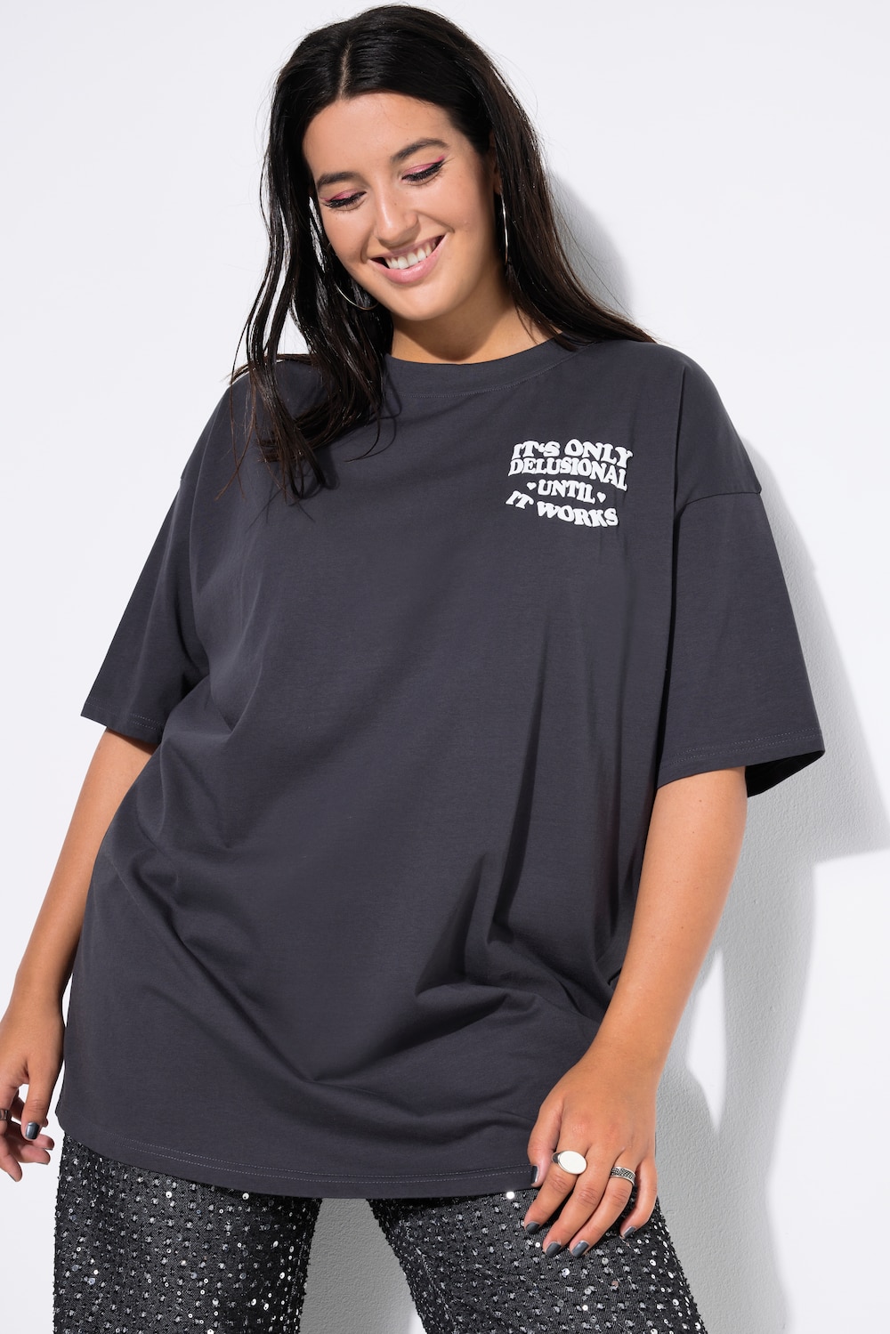T-Shirt, oversized, Statement Print