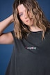 T-Shirt, Slim Shape, farbige Ziersteinchen