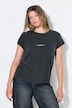T-Shirt, Slim Shape, farbige Ziersteinchen