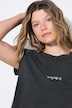 T-Shirt, Slim Shape, farbige Ziersteinchen