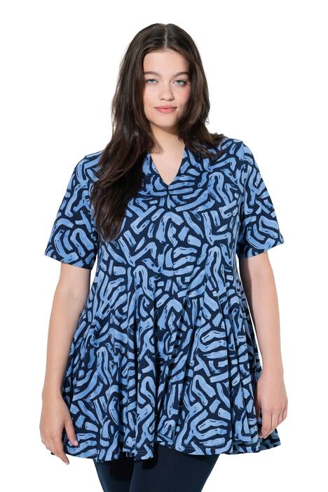 Tričko, tunikový výstřih, krátké rukávy, biobavlna