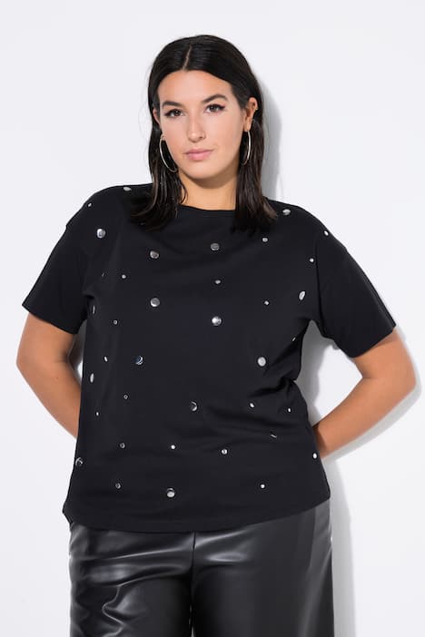 T-shirt, oversized shape, spiegel-applicatie