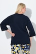 Sweatshirt, Rippsweat, Stehkragen, 3/4-Arm