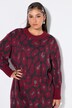 Úpletové šaty, oversize, leopardí vzor, balónové rukávy