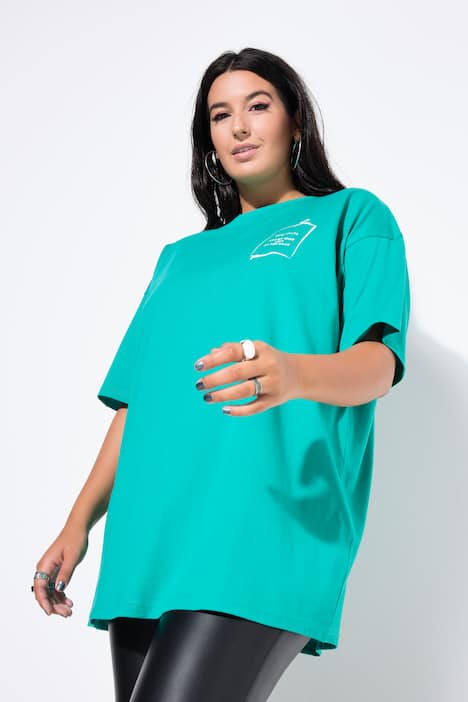T-paita, oversized, Wishlist-painatus