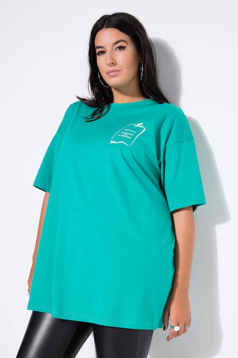 T-paita, oversized, Wishlist-painatus