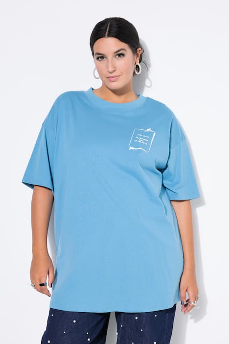 T-paita, oversized, Wishlist-painatus