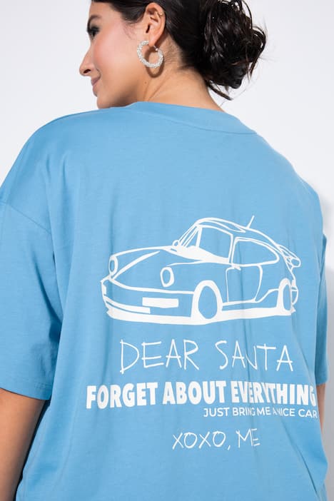 T-paita, oversized, Wishlist-painatus