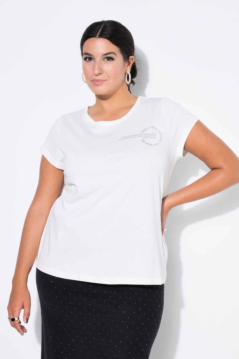 Große Größen T-Shirt, Damen, beige, Größe: 58/60, Baumwolle, Studio Untold