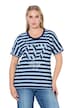 Tričko, pruhy, oversize, kulatý výstřih, krátké rukávy