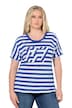 Tričko, pruhy, oversize, kulatý výstřih, krátké rukávy