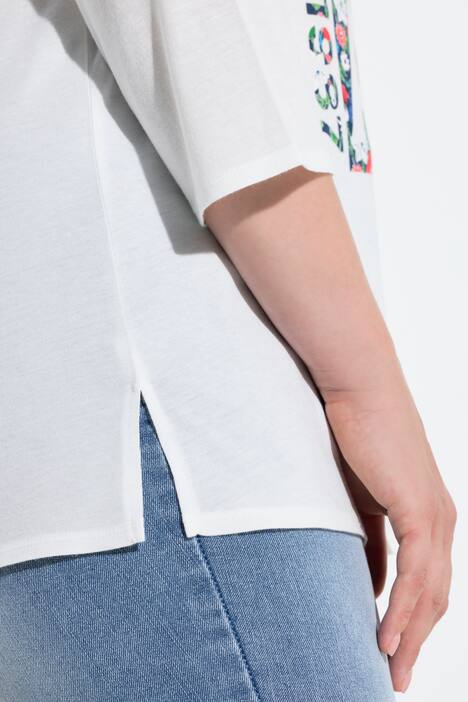 Shirt, Bon Voyage, klassiek, ronde hals, 3/4-mouwen