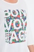 Shirt, Bon Voyage, klassiek, ronde hals, 3/4-mouwen