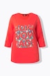 Shirt, Bon Voyage, klassiek, ronde hals, 3/4-mouwen