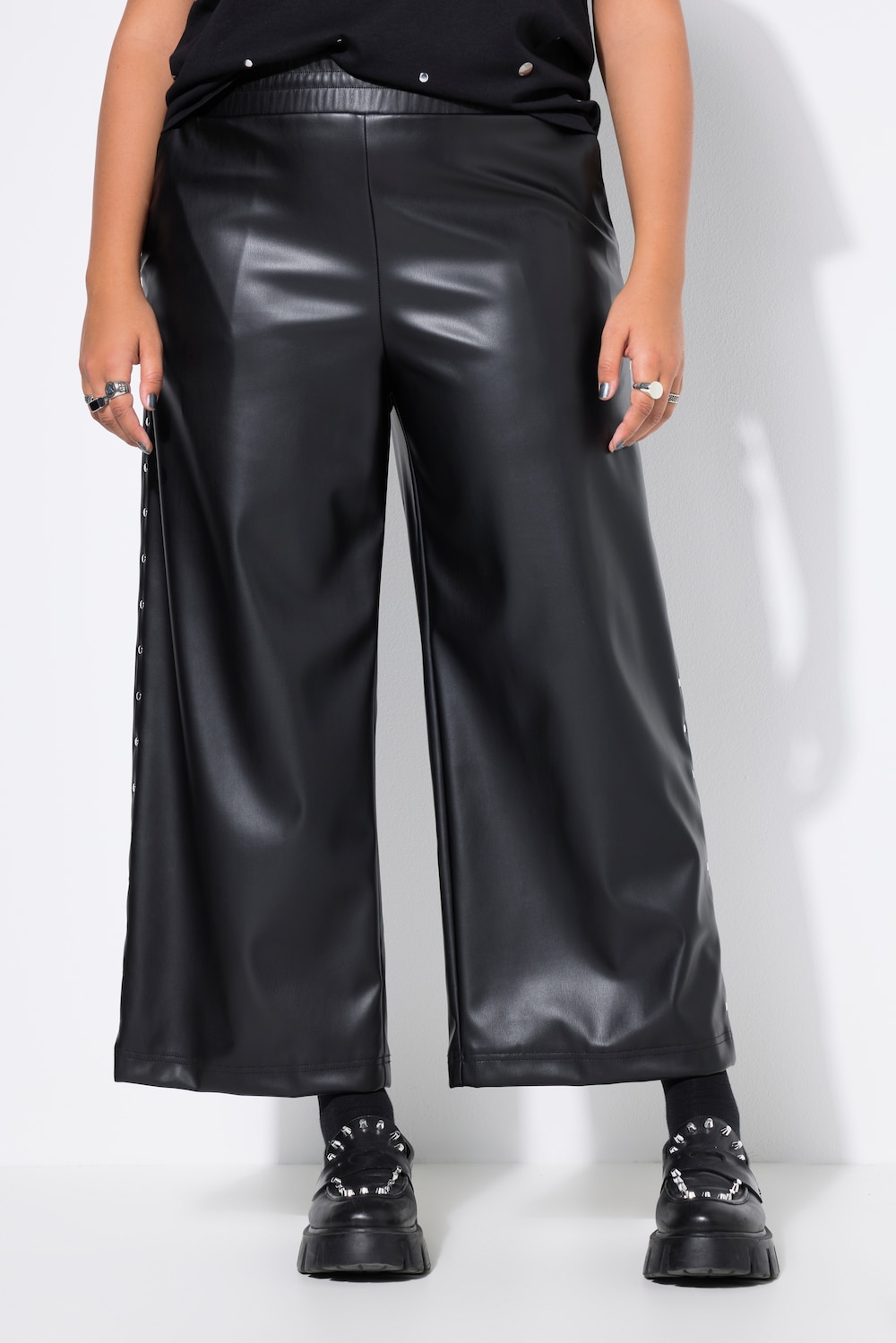 Große Größen Culotte, Damen, schwarz, Größe: 44, Polyester/Synthetische Fasern, Studio Untold