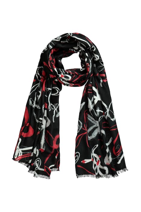 Šála, potisk mašle, měkká tkaná