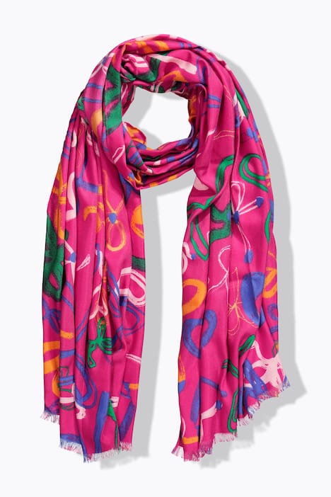 Schal, Scheifen-Muster, weiches Web