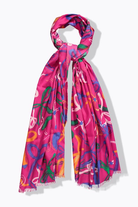 Schal, Scheifen-Muster, weiches Web