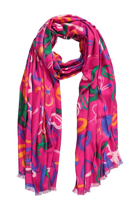 Šála, potisk mašle, měkká tkaná