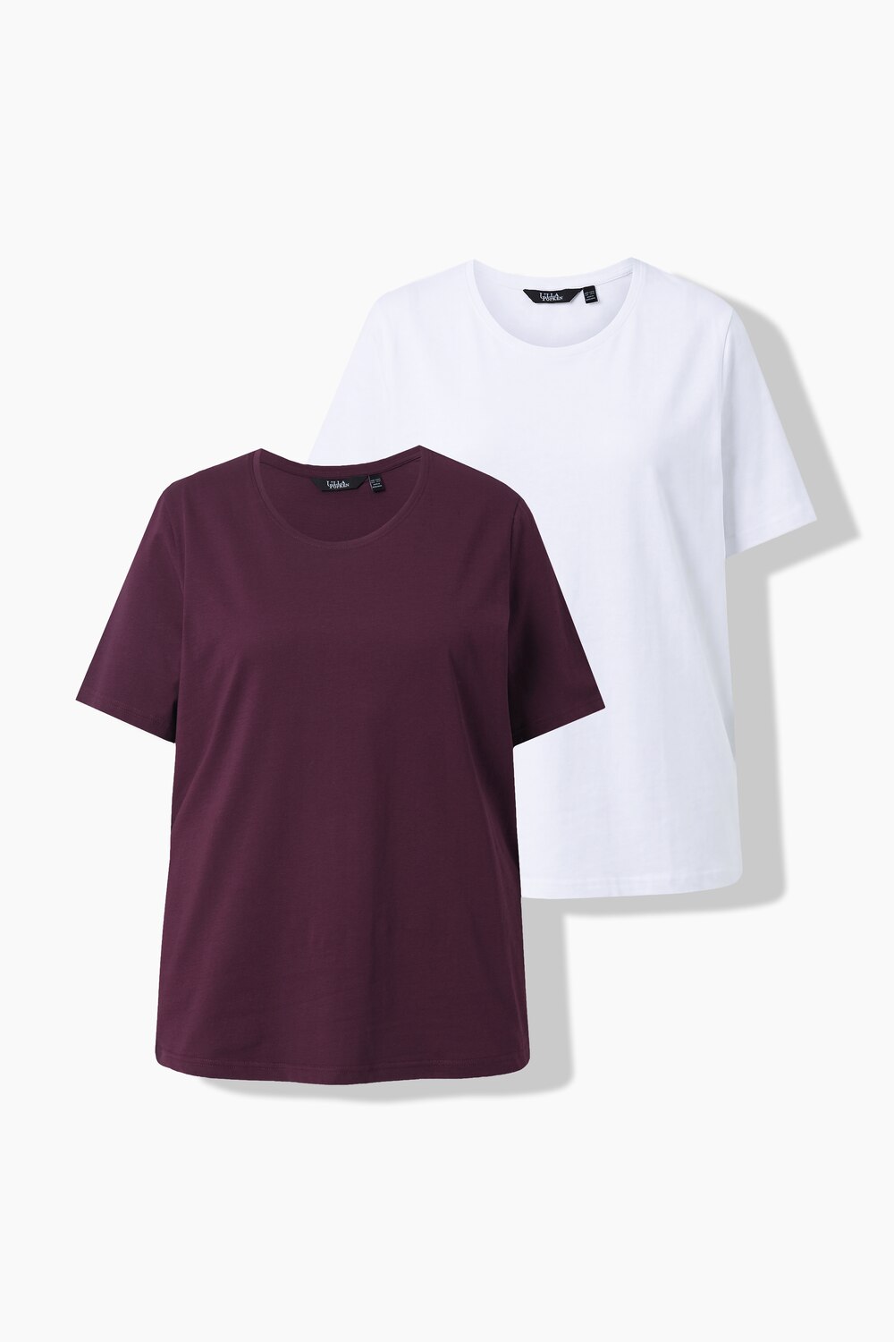 T-Shirt Doppelpack, Rundhalsausschnitt, Regular, Halbarm