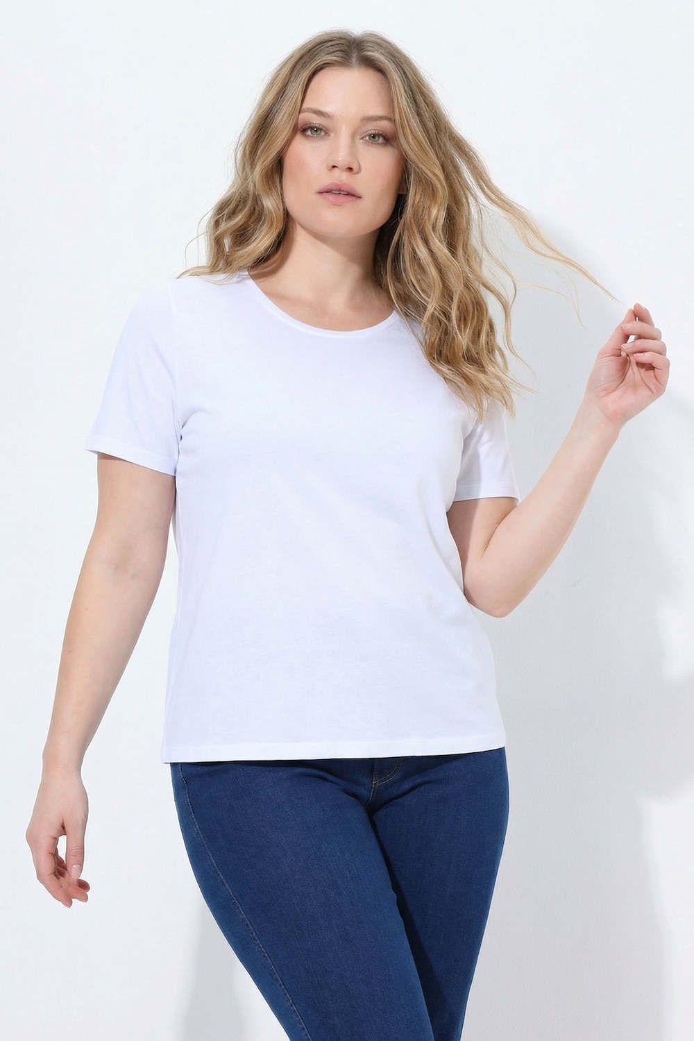 T-Shirt Doppelpack, Rundhalsausschnitt, Regular, Halbarm