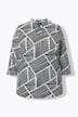 Shirt, grafischer Druck, Kelchkragen, 3/4-Arm