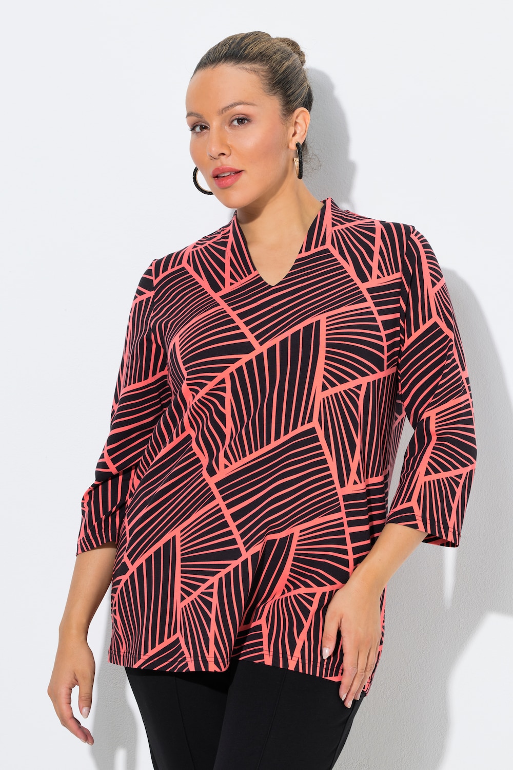 Große Größen Shirt, Damen, rot, Größe: 58/60, Baumwolle, Ulla Popken