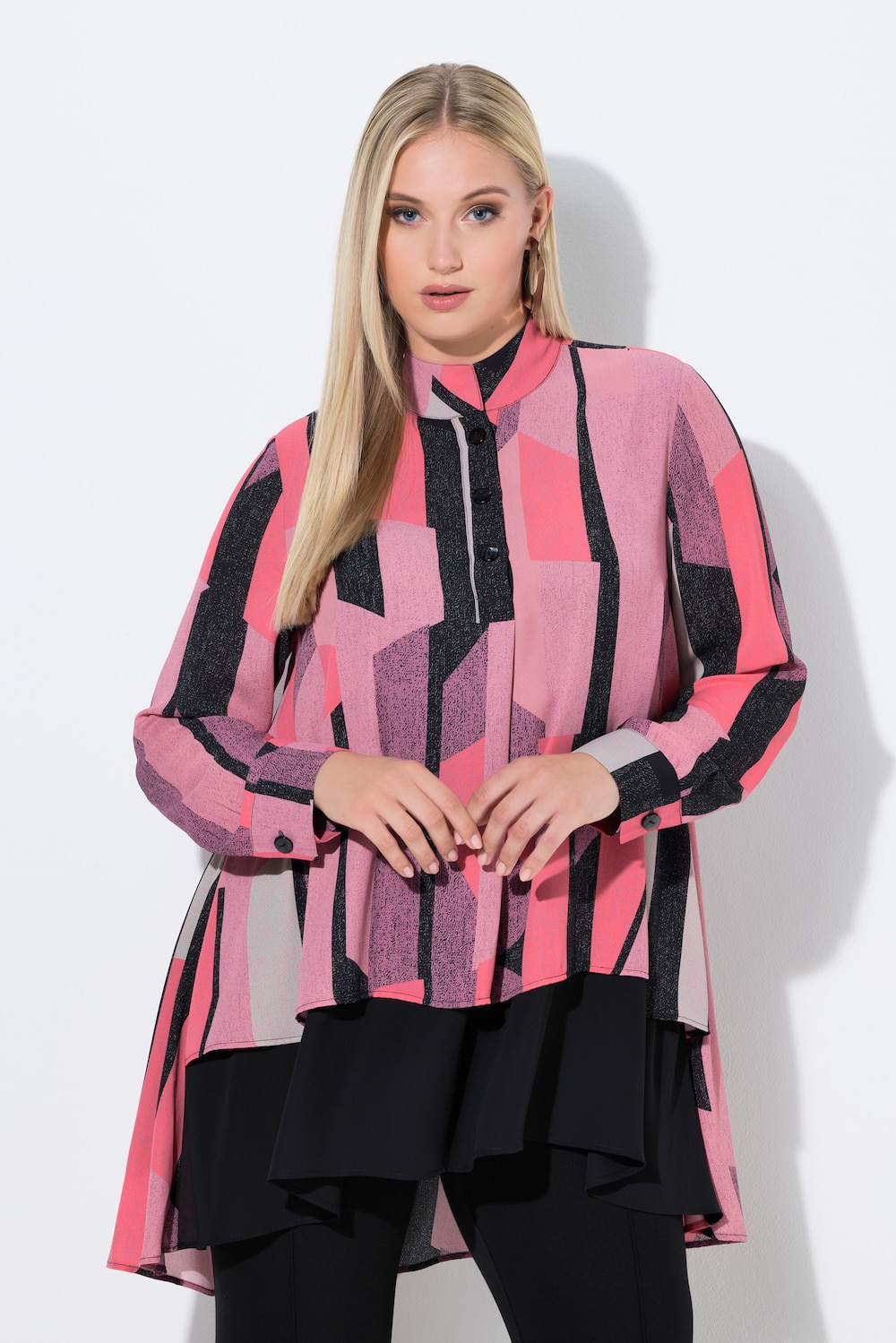 Große Größen Tunika, Damen, rosa, Größe: 54/56, Polyester, Ulla Popken