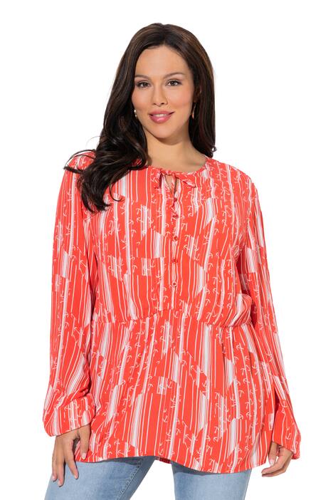 Halenka, kotva, A střih, kulatý výstřih, dlouhé rukávy