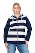 Mikina, pruhy, kapuce, dlouhé rukávy