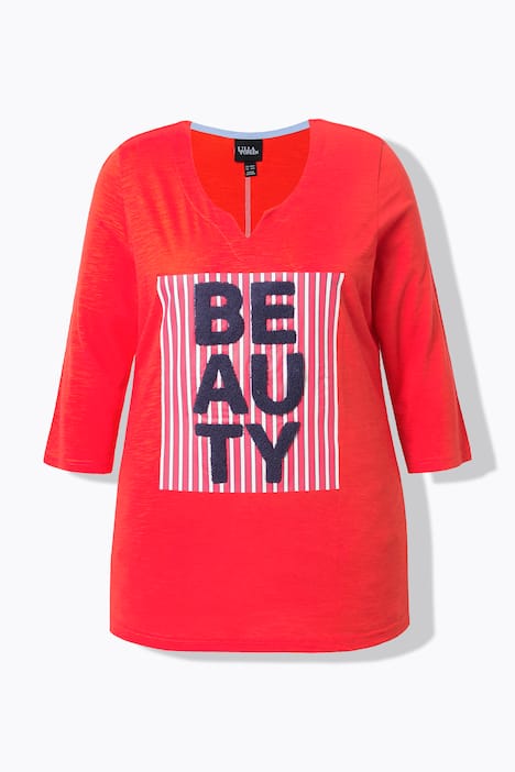 Shirt, Beauty, Classic, V-Ausschnitt, 3/4-Arm