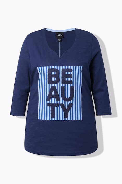 Shirt, Beauty, Classic, V-Ausschnitt, 3/4-Arm