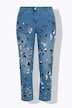 Boyfriend-Jeans, 5-Pocket, Alloverdruck