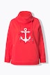 Sweatshirt, maritimes Motiv, Stehkragen, Langarm