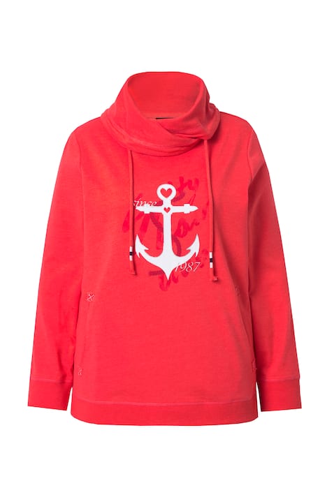 Mikina, námořnický motiv, stojáček, dlouhé rukávy