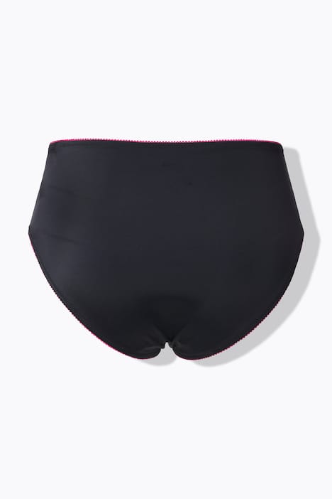 Culotte midi TruYou en microfibre, dentelle florale et rubans fantaisie