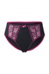 Midi kalhotky TruYou, mikrovlákno, květovaná krajka, ozdobná stuha