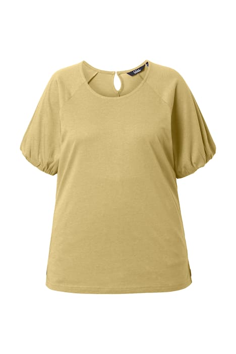 Tričko, balónové rukávy, kulatý výstřih, krátké rukávy, směs modalu