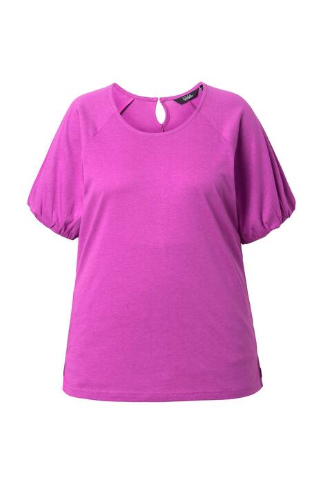 Tričko, balónové rukávy, kulatý výstřih, krátké rukávy, směs modalu