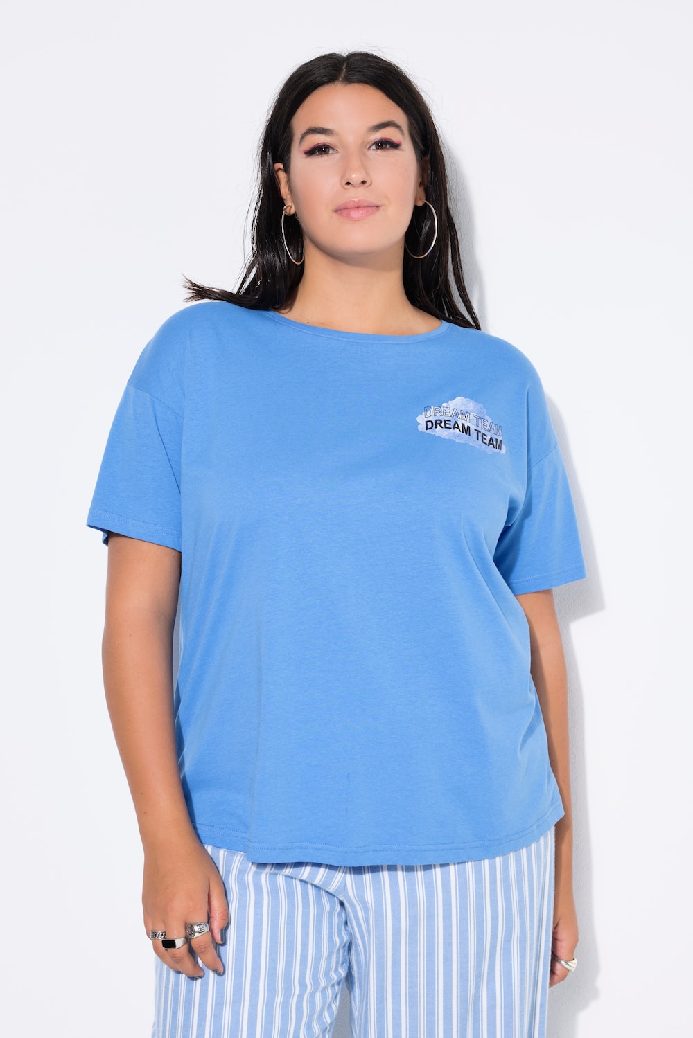 Große Größen T-Shirt, Damen, blau, Größe: 58/60, Baumwolle, Studio Untold