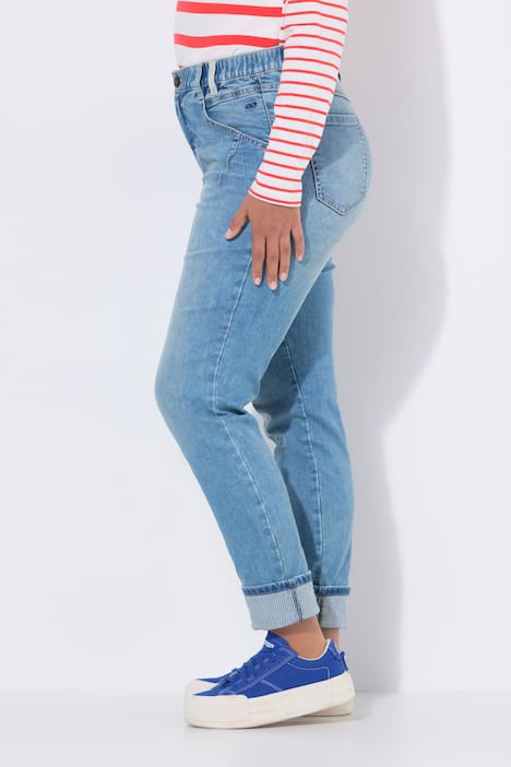 Jeans Slim Fit, streepdetails