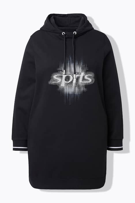 Long-Hoodie, Oversized, Kapuze, Langarm